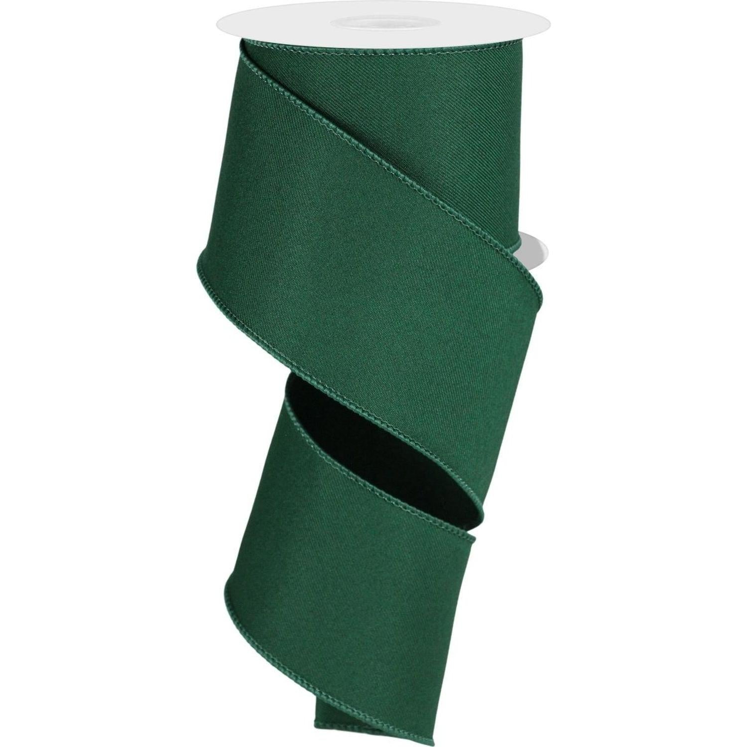 Shop For 2.5" Diagonal Weave Ribbon: Hunt Green (10 Yards)