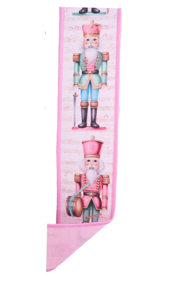 Shop For 2.5" D'Lux Nutcracker Fused Ribbon: Pink (10 Yards)