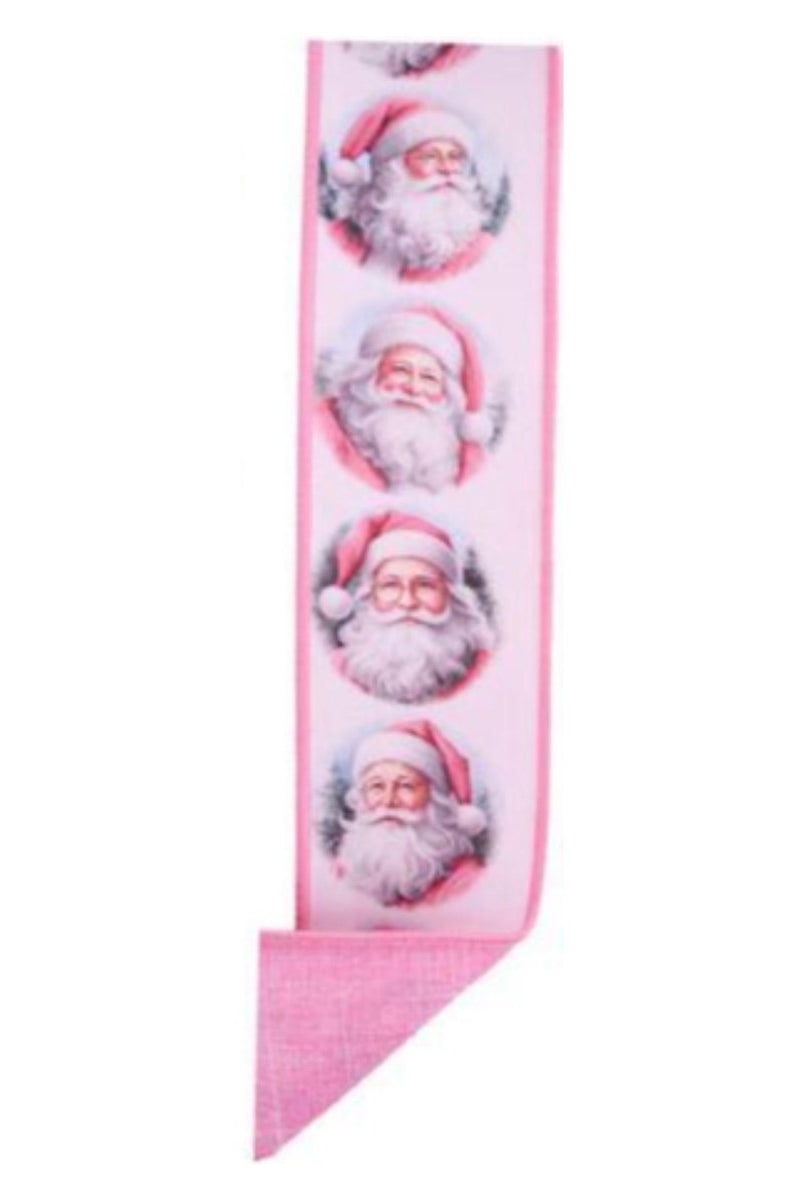 Shop For 2.5" D'Lux Santa Fused Ribbon: Pink (10 Yards)