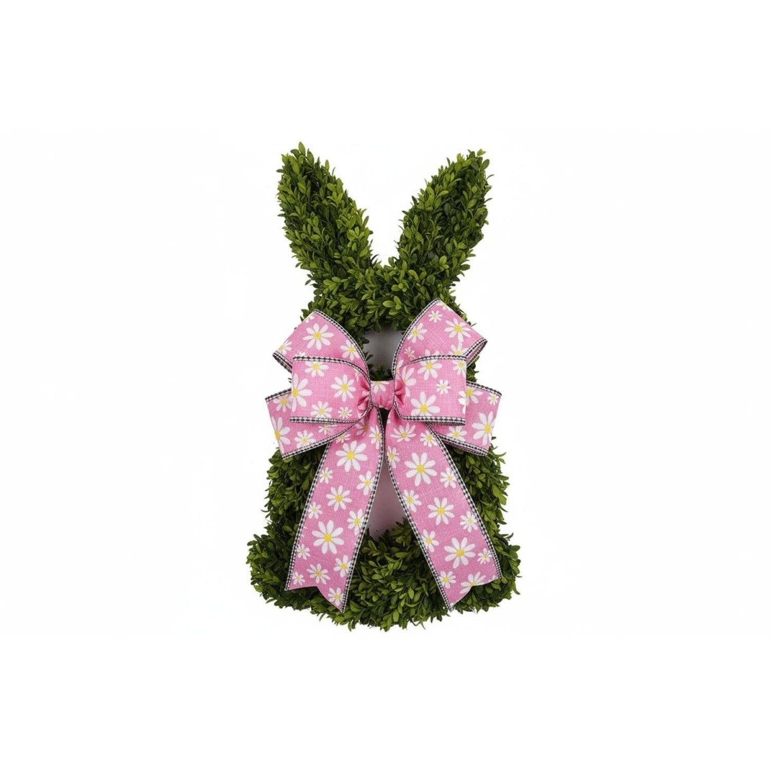 Shop For 2.5" Embroidered Daisy Check Ribbon: Pink (10 Yards)