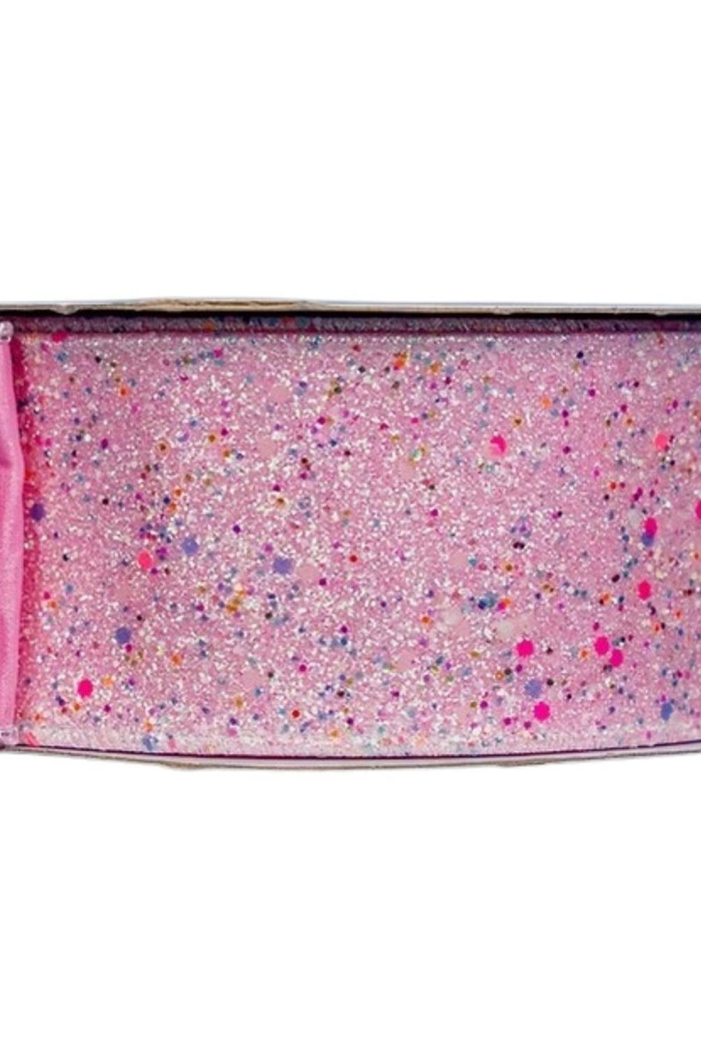 2.5" Fairy Dust Ribbon: Pink (10 Yards)