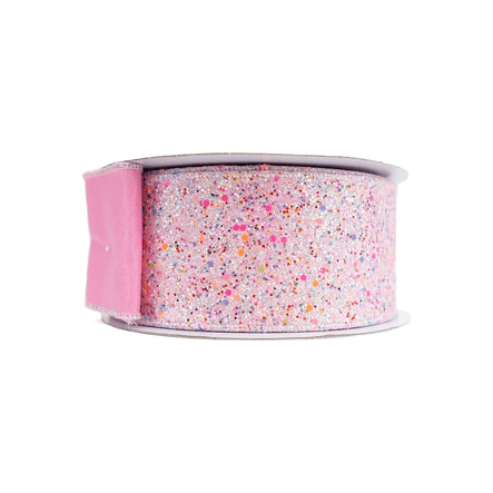 Shop For 2.5" Fairy Dust Ribbon: Pink (10 Yards)