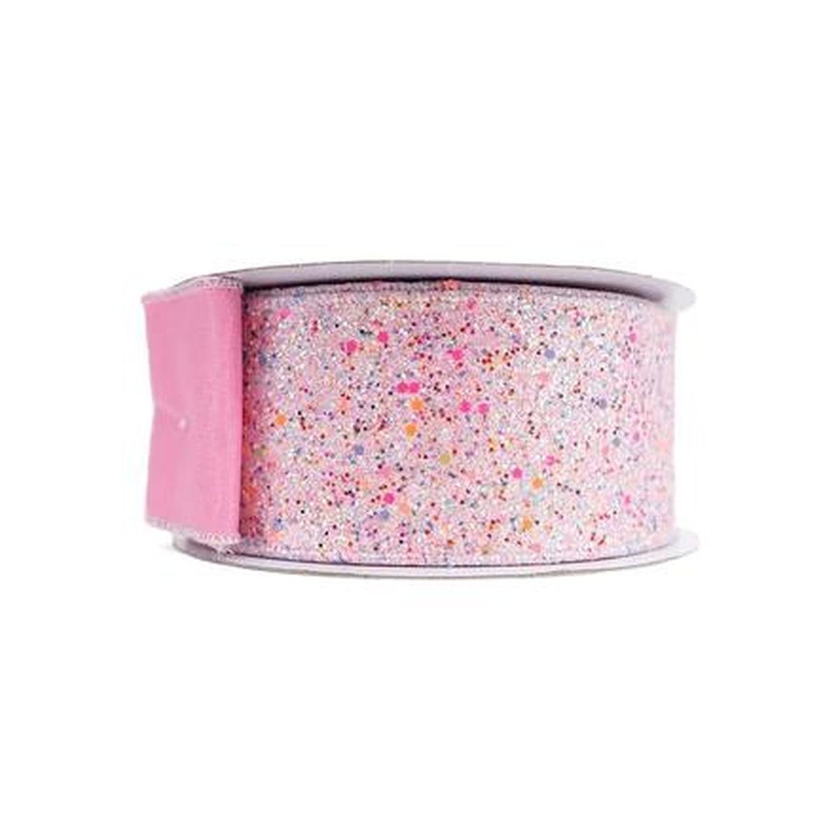 Shop For 2.5" Fairy Dust Ribbon: Pink (10 Yards)