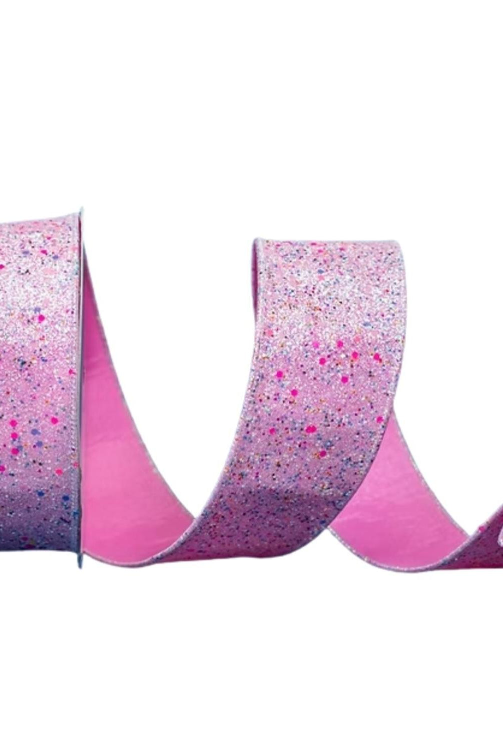 2.5" Fairy Dust Ribbon: Pink (10 Yards)
