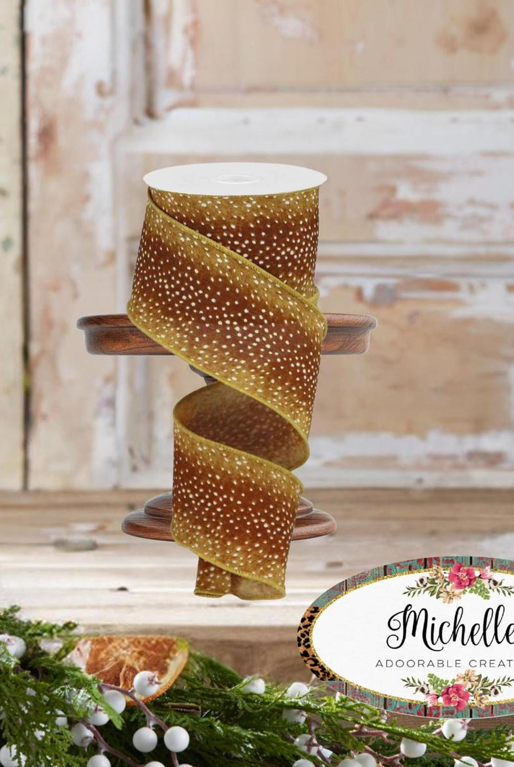 Shop For 2.5" Faux Deer Fur Ribbon (10 Yards)