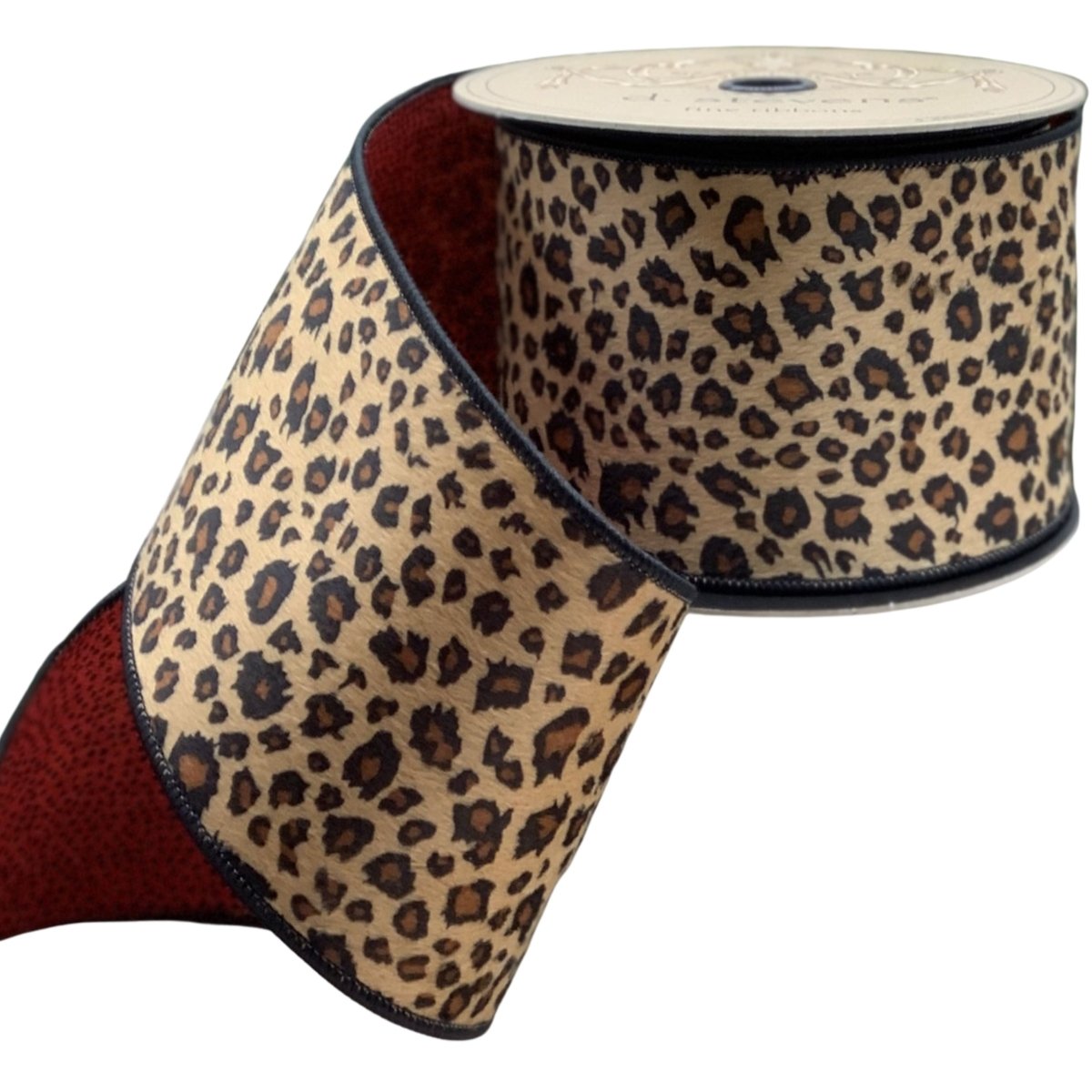Shop For 2.5" Faux Fur Leopard Ribbon: Black/Brown (10 Yards)