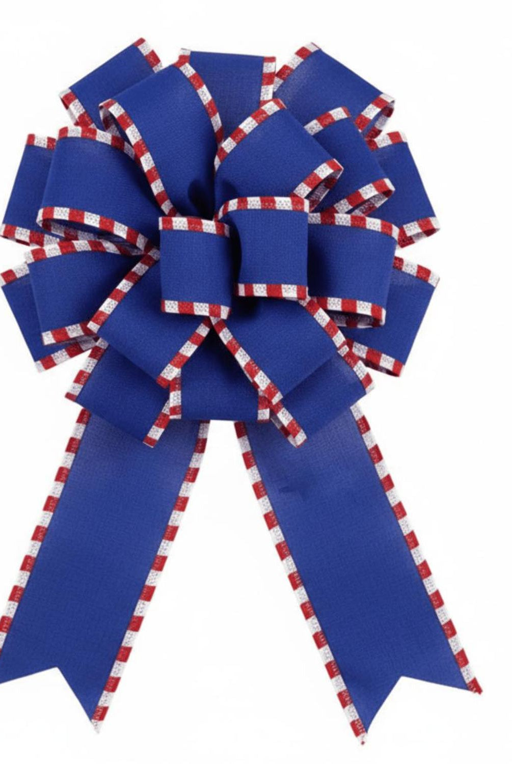 Shop For 2.5" Faux Royal Burlap/Stripe Edge Ribbon: Royal Blue (10 Yards)