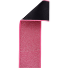Shop For 2.5" Fine Glitter Fused Back Ribbon: Fuchsia/Black (10 Yards)