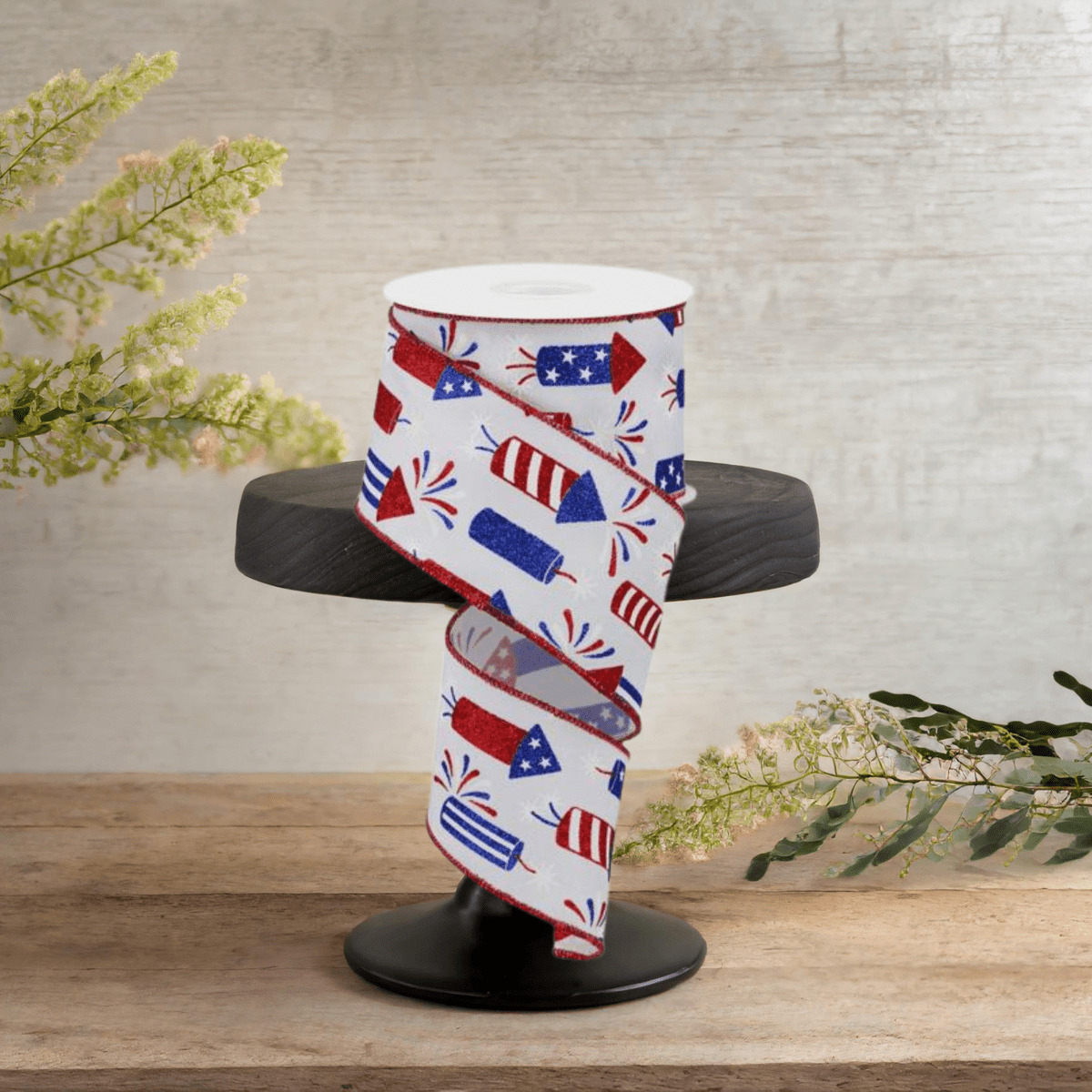 Shop For 2.5" Firecrackers Ribbon: White (10 Yards)