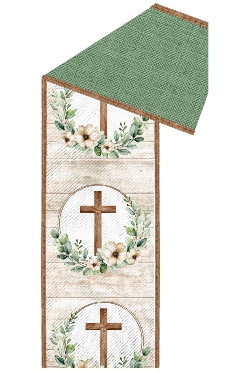 Shop For 2.5" Floral Cross Ribbon: Brown (10 Yards)