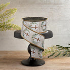 Shop For 2.5" Floral Cross Ribbon: Brown (10 Yards)