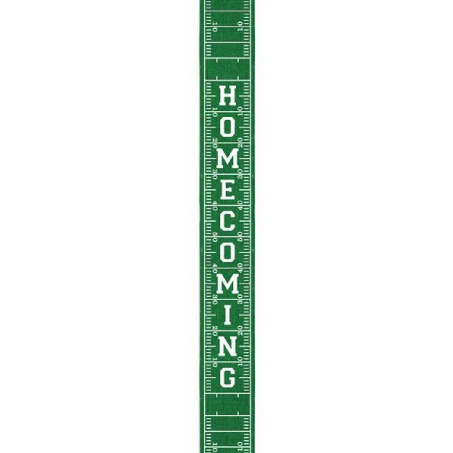 Shop For 2.5" Football Field Homecoming Ribbon: Green (10 Yards)