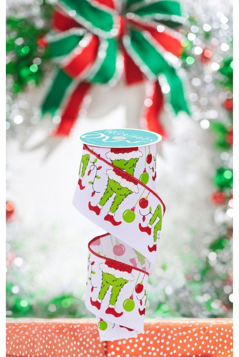 Shop For 2.5" Furry Elf Legs Ribbon: White (10 Yards)