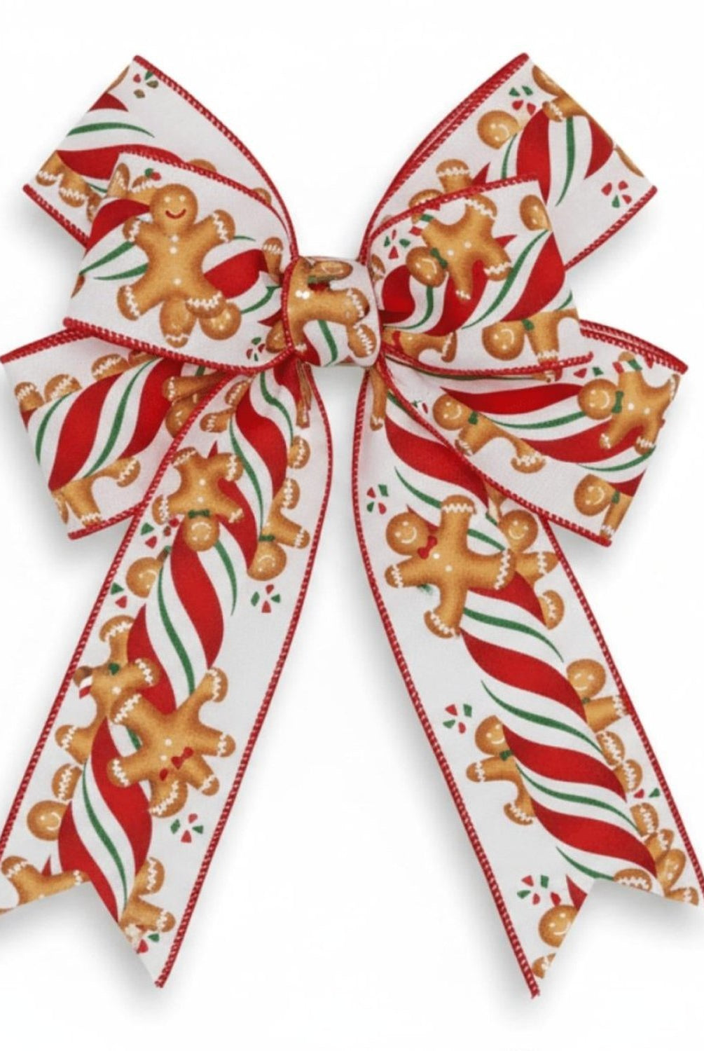 Shop For 2.5" Gingerbread Kids Candy Ribbon: White (10 Yards)