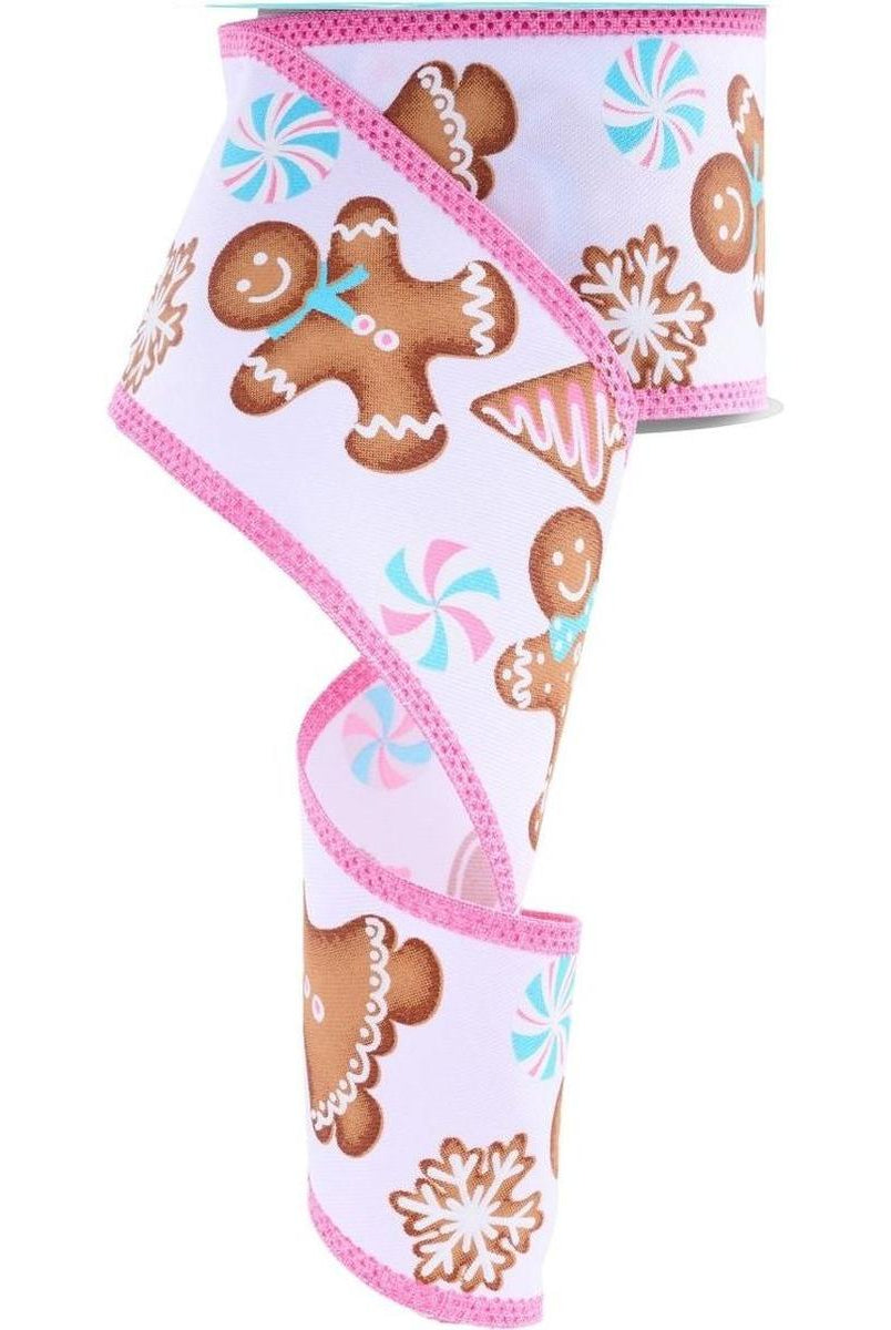 Shop For 2.5" Gingerbread Royal Ribbon: White (10 Yards) at Michelle's aDOORable Creations