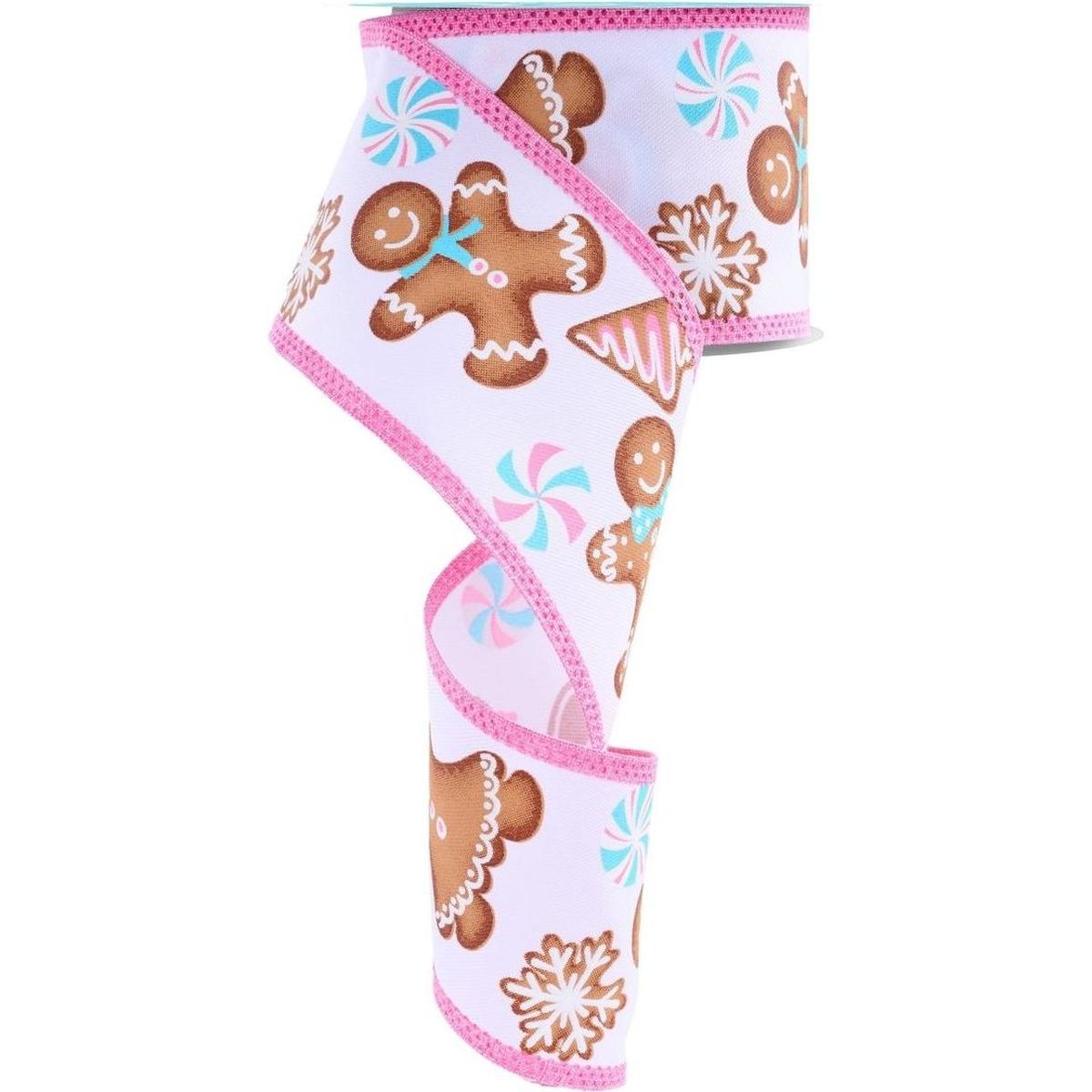 Shop For 2.5" Gingerbread Royal Ribbon: White (10 Yards) at Michelle's aDOORable Creations