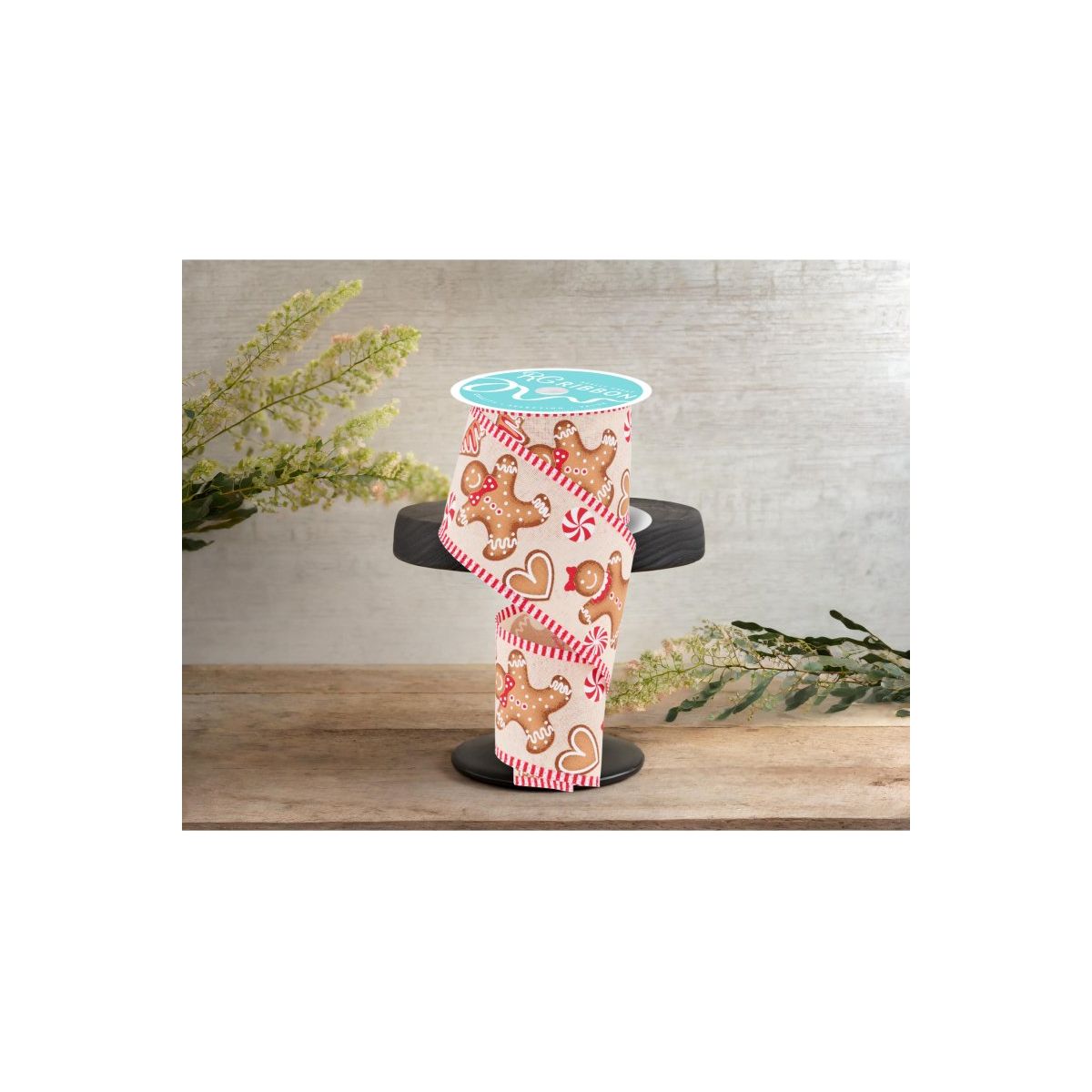 Shop For 2.5" Gingerbread Stripe Ribbon: Cream (10 Yards)