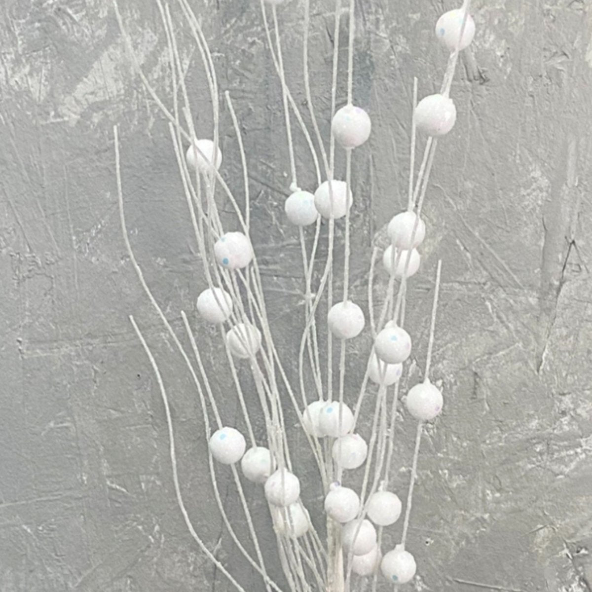 Shop For 25" Glitter Ball Spray: White