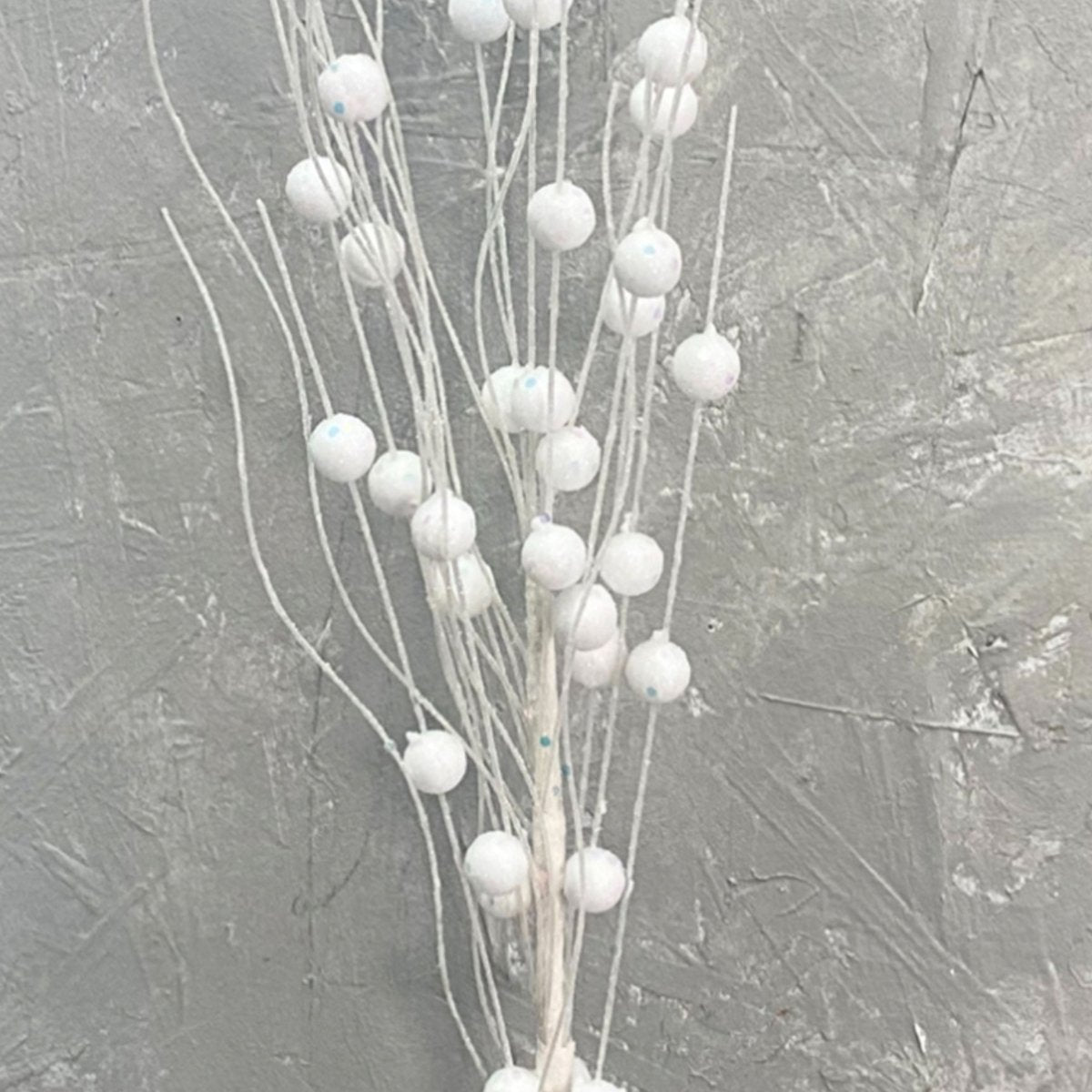 Shop For 25" Glitter Ball Spray: White