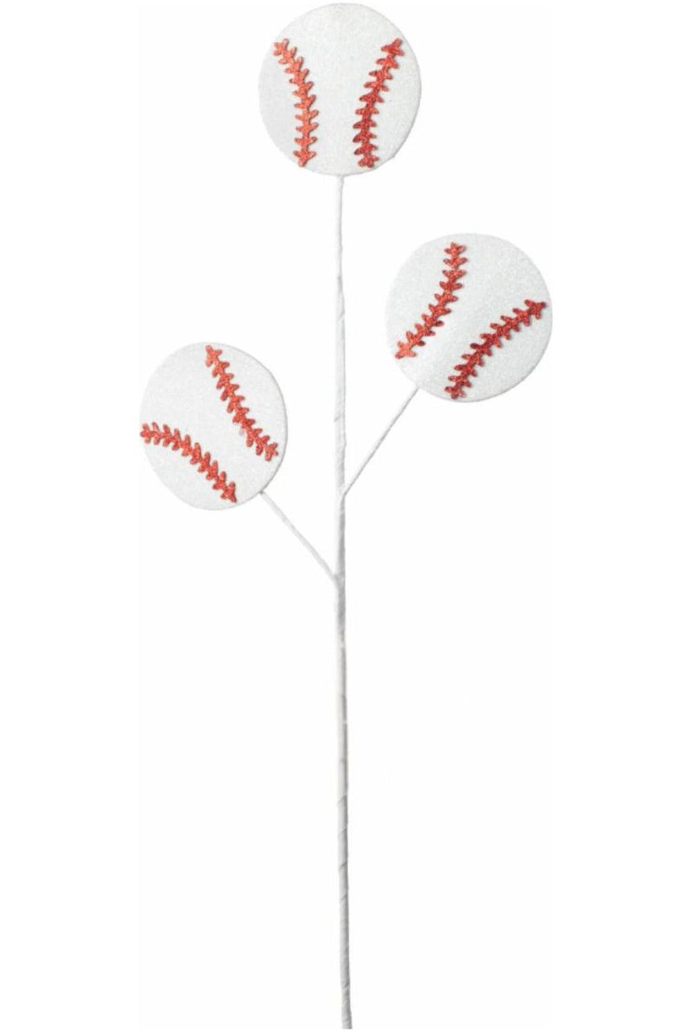 25" Glitter Baseballs Spray