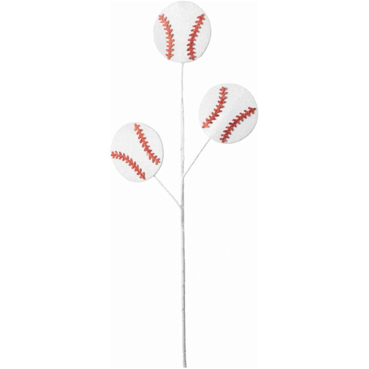 25" Glitter Baseballs Spray