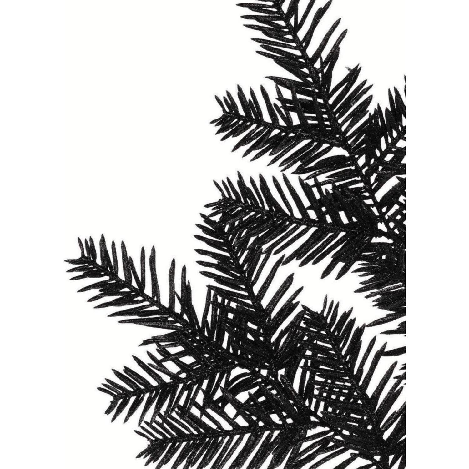 Shop For 25" Glitter Hemlock Spray: Black