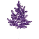 Shop For 25" Glitter Hemlock Spray: Purple
