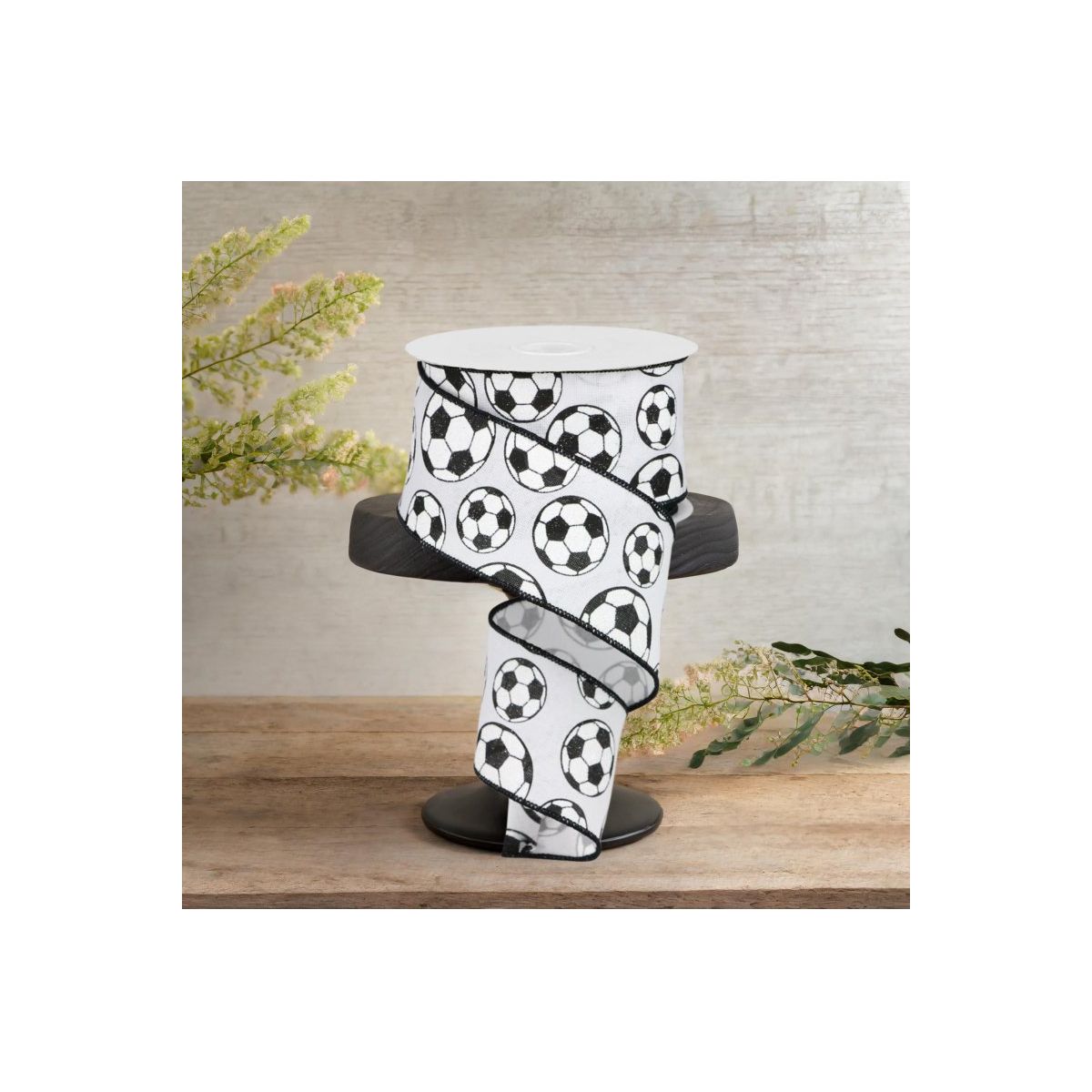 Shop For 2.5" Glitter Soccer Ball Ribbon: White (10 Yards) (Copy)