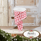 Shop For 2.5" Glitter Stripes Polka Dot Ribbon: Red & Pink (10 Yards)
