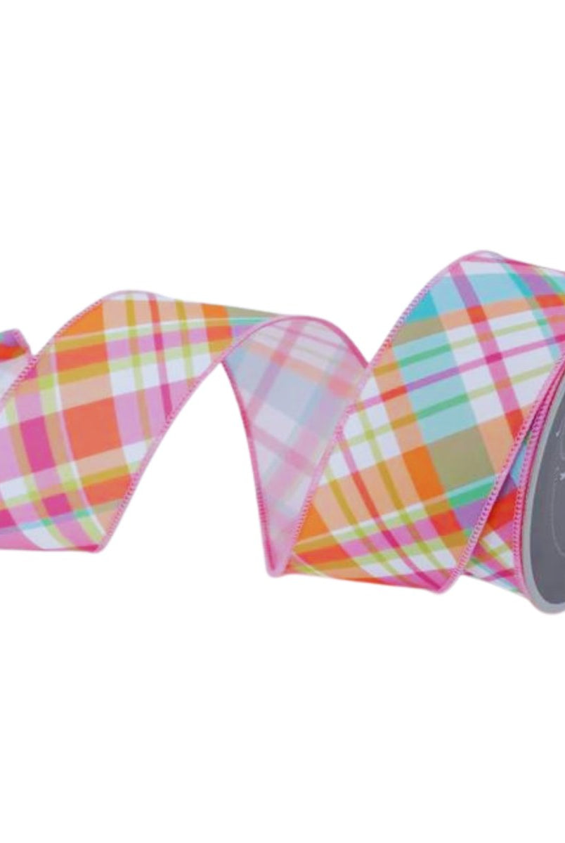 Shop For 2.5" Gumdrop Plaid Ribbon: Multi (10 Yards)