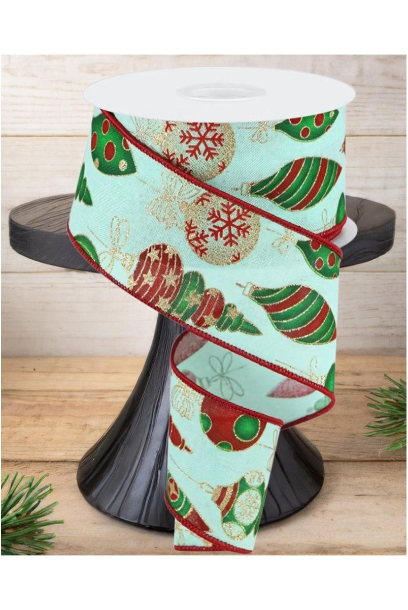 Shop For 2.5" Hanging Christmas Ornament Ribbon: Mint Green (10 Yards)