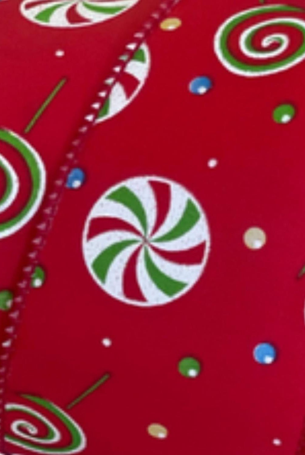 2.5" Hard Candy Ribbon: Red (10 Yards)