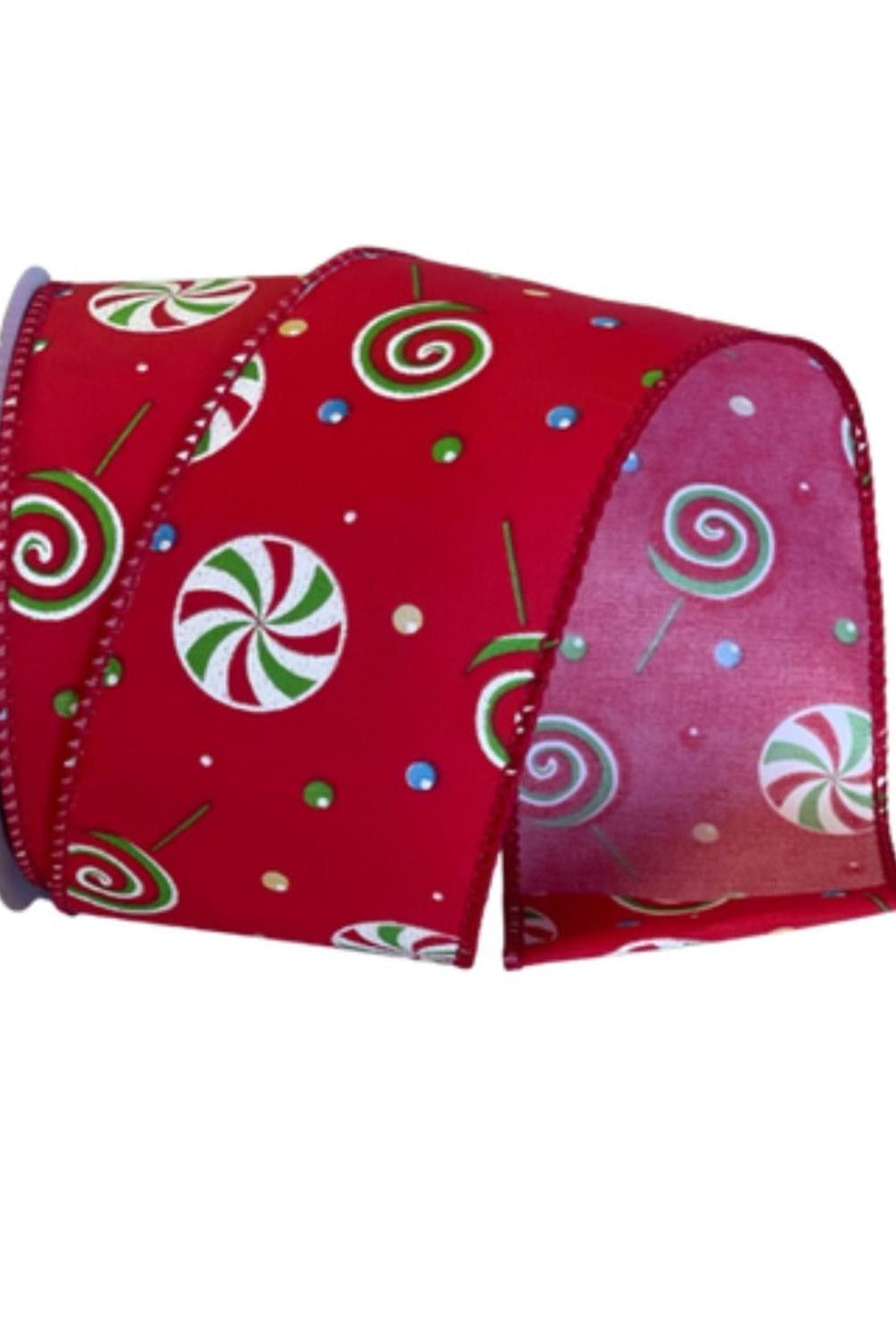 2.5" Hard Candy Ribbon: Red (10 Yards)