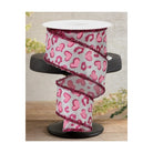 Shop For 2.5" Heart Leopard Tinsel Edge Ribbon: White (10 Yards)