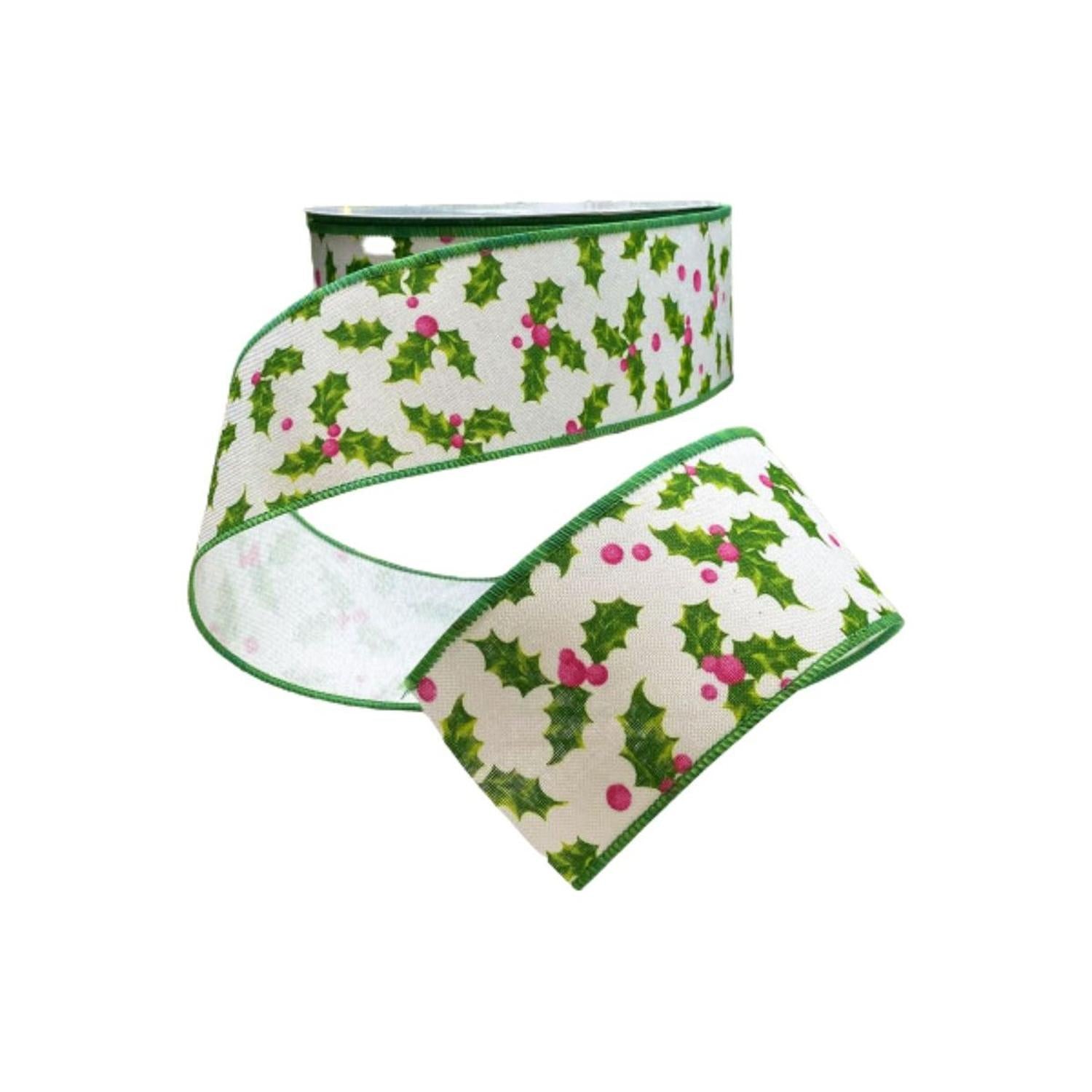 Shop For 2.5" Holly Ribbon: Red & Green (25 Yards)