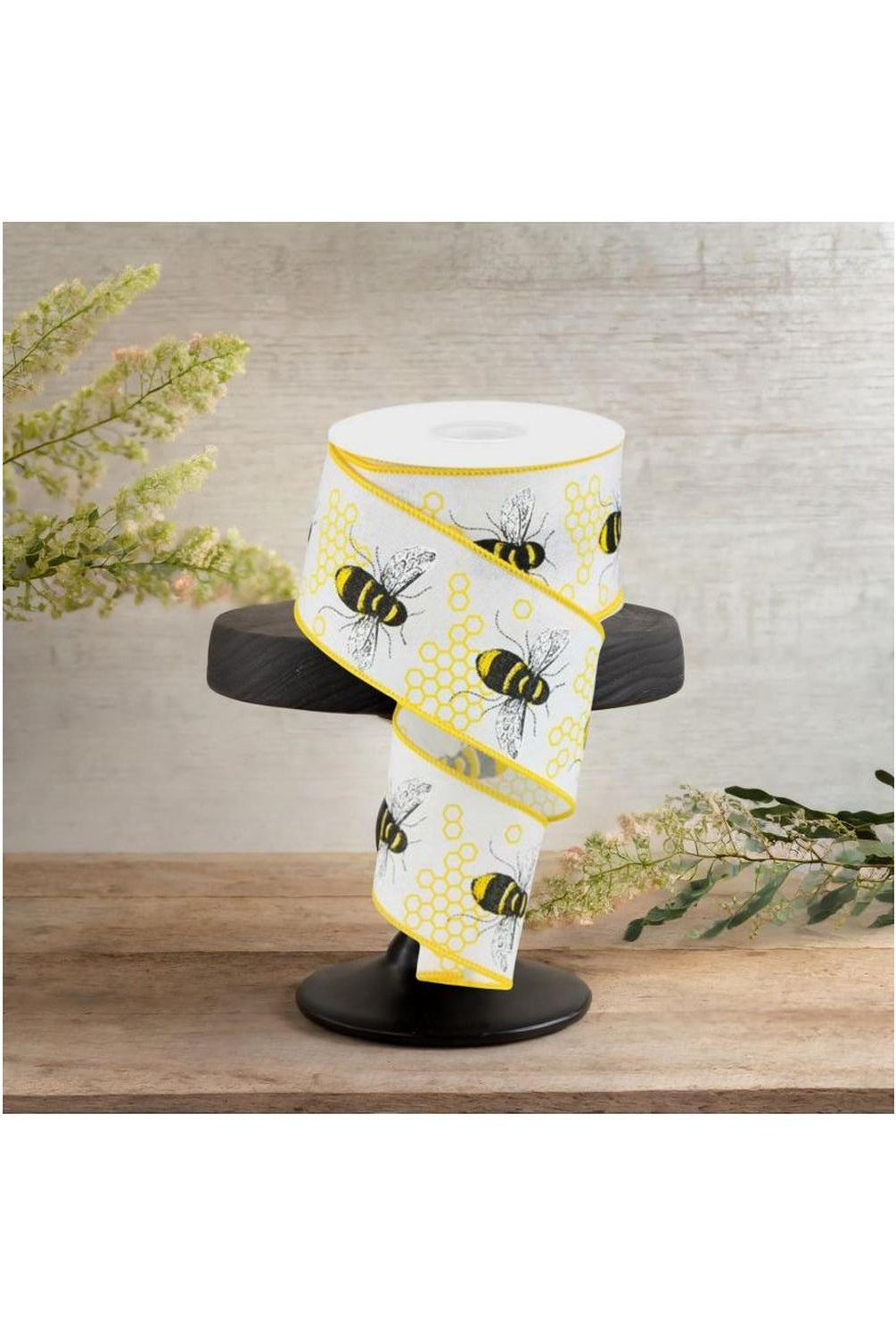 Shop For 2.5" Honey Bee Royal Ribbon: White (10 Yards)
