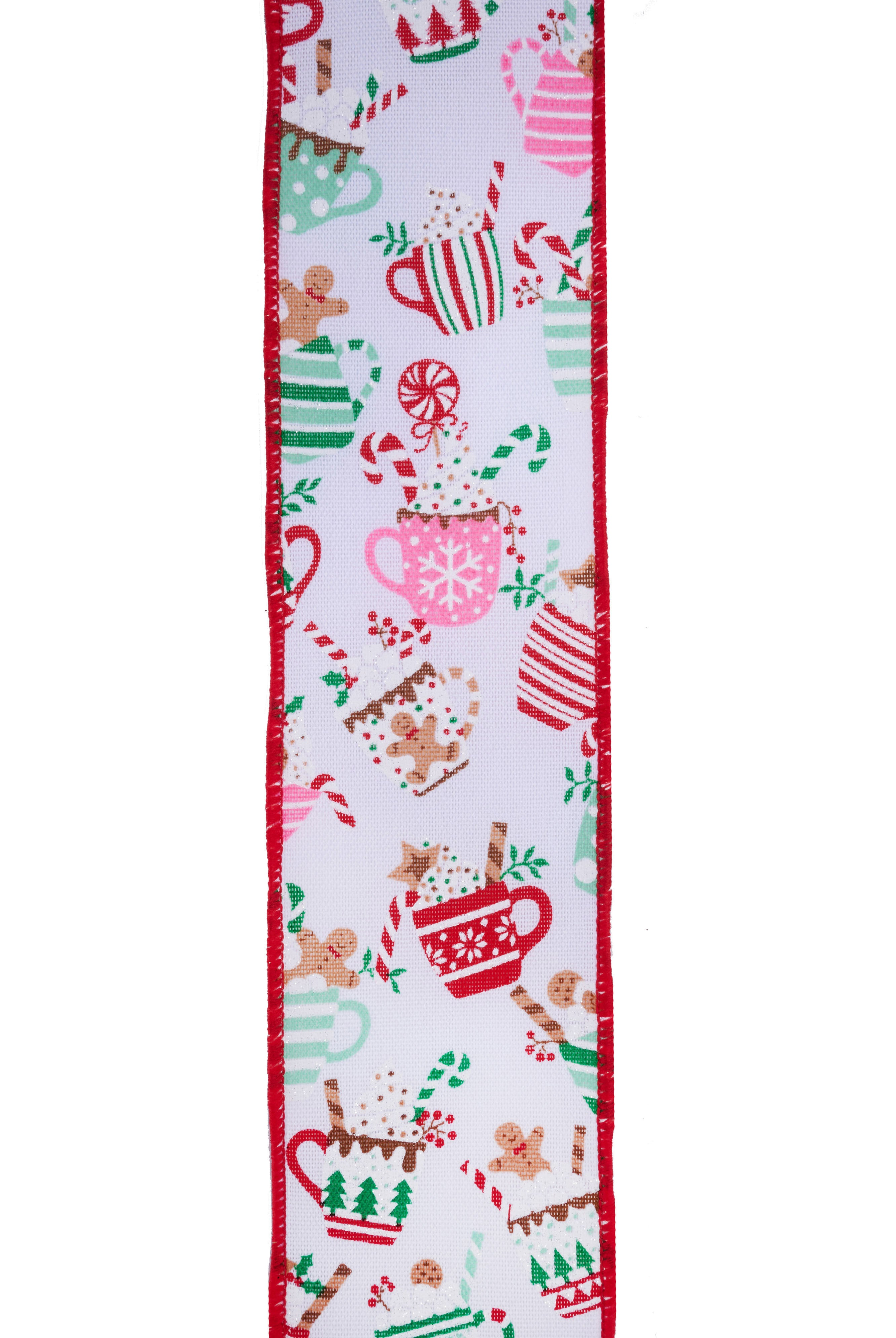 Shop For 2.5" Hot Cocoa Mugs Ribbon: White (10 Yards)
