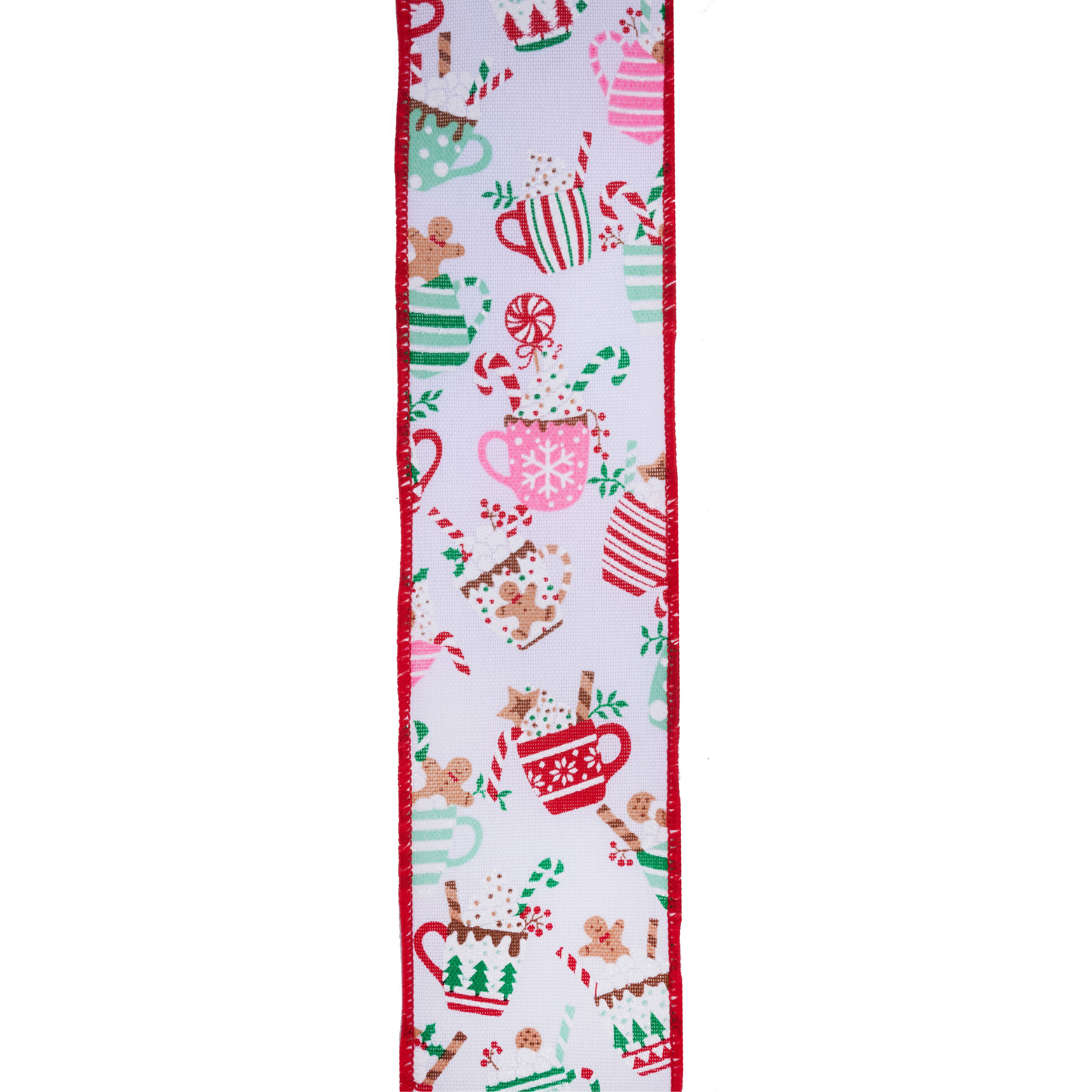 Shop For 2.5" Hot Cocoa Mugs Ribbon: White (10 Yards)