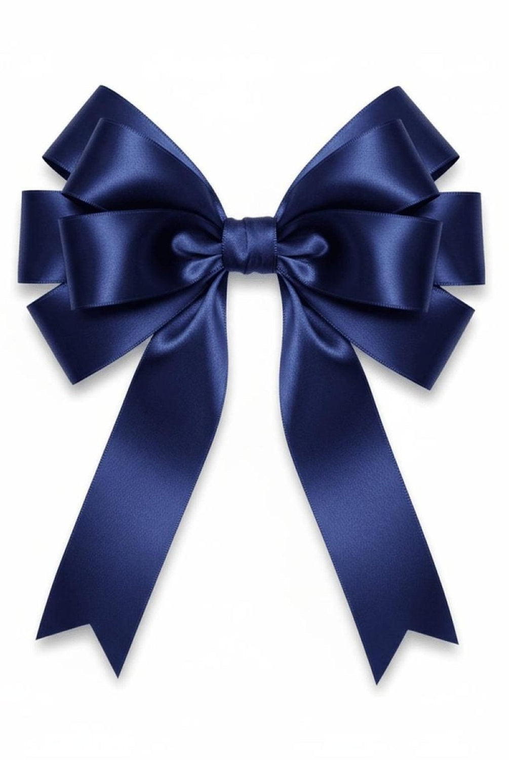 Shop For 2.5 inch Satin Non - Wired Ribbon: Navy (50 Yards)
