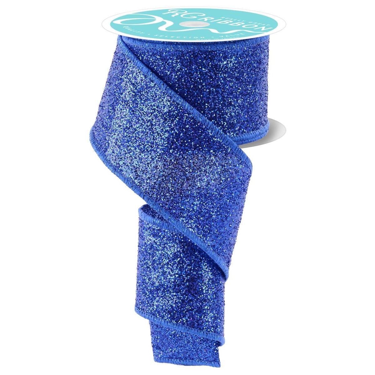 Shop For 2.5" Laser Glitter Ribbon: Royal Blue (10 Yards)