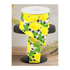 Shop For 2.5" Lemon Check on Royal Ribbon: Black & White (10 Yards)
