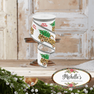 Shop For 2.5" Leopard Merry Christmas Ribbon: White (10 Yards)