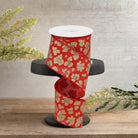 Shop For 2.5" Leopard Print Ribbon: Red (10 Yards)