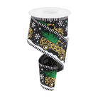 Shop For 2.5" Leopard Striped Edge Ribbon: Black (10 Yards)