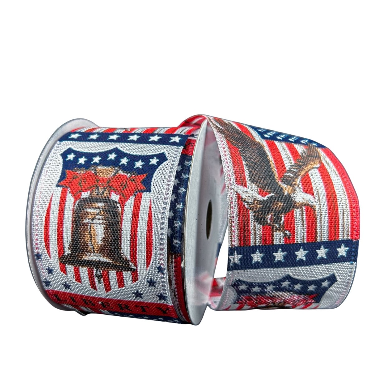 Shop For 2.5" Liberty Bell Ribbon: White (10 Yards)