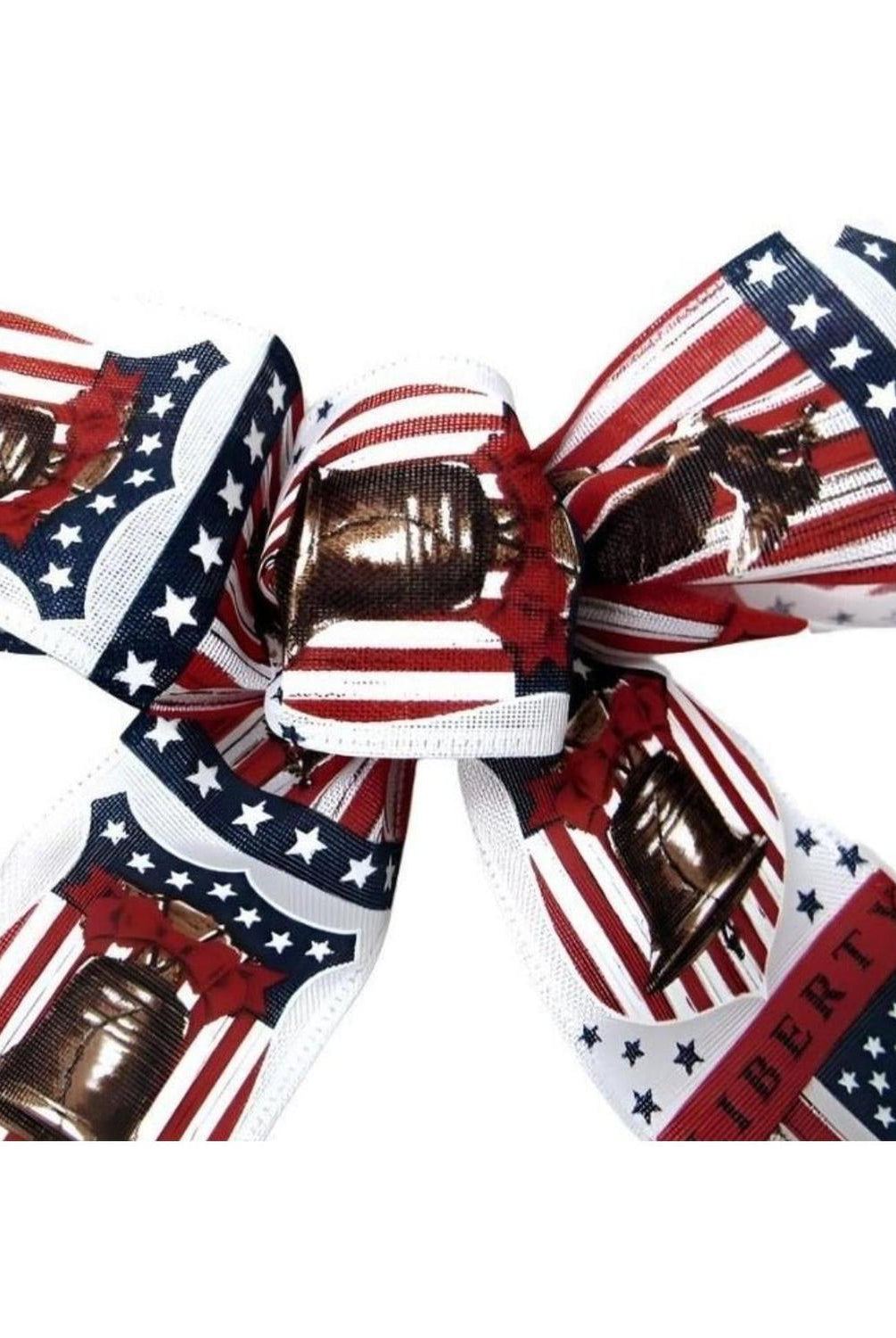 2.5" Liberty Bell Ribbon: White (10 Yards)