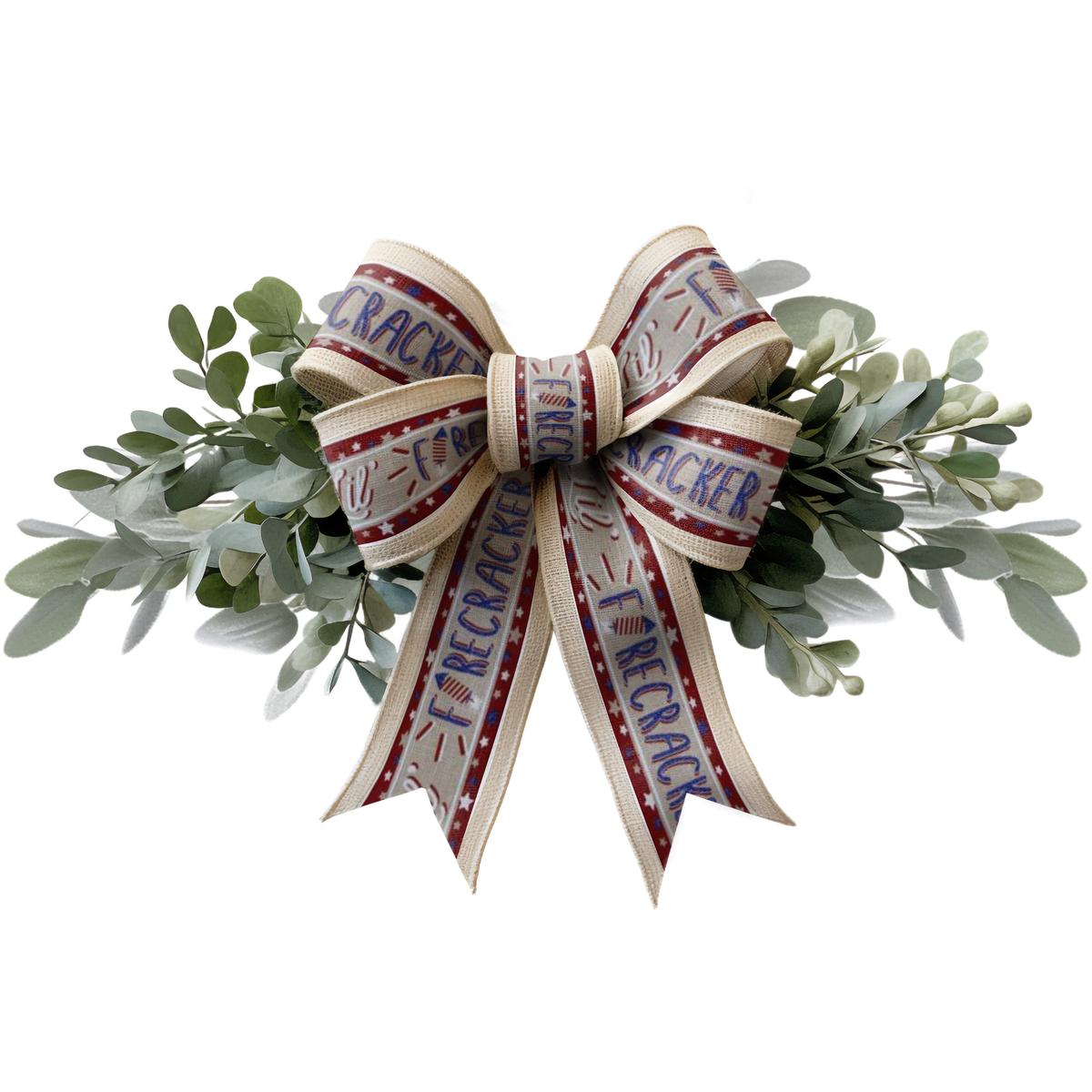 Shop For 2.5" Lil Firecracker Patriotic Ribbon: Natural (10 Yards)