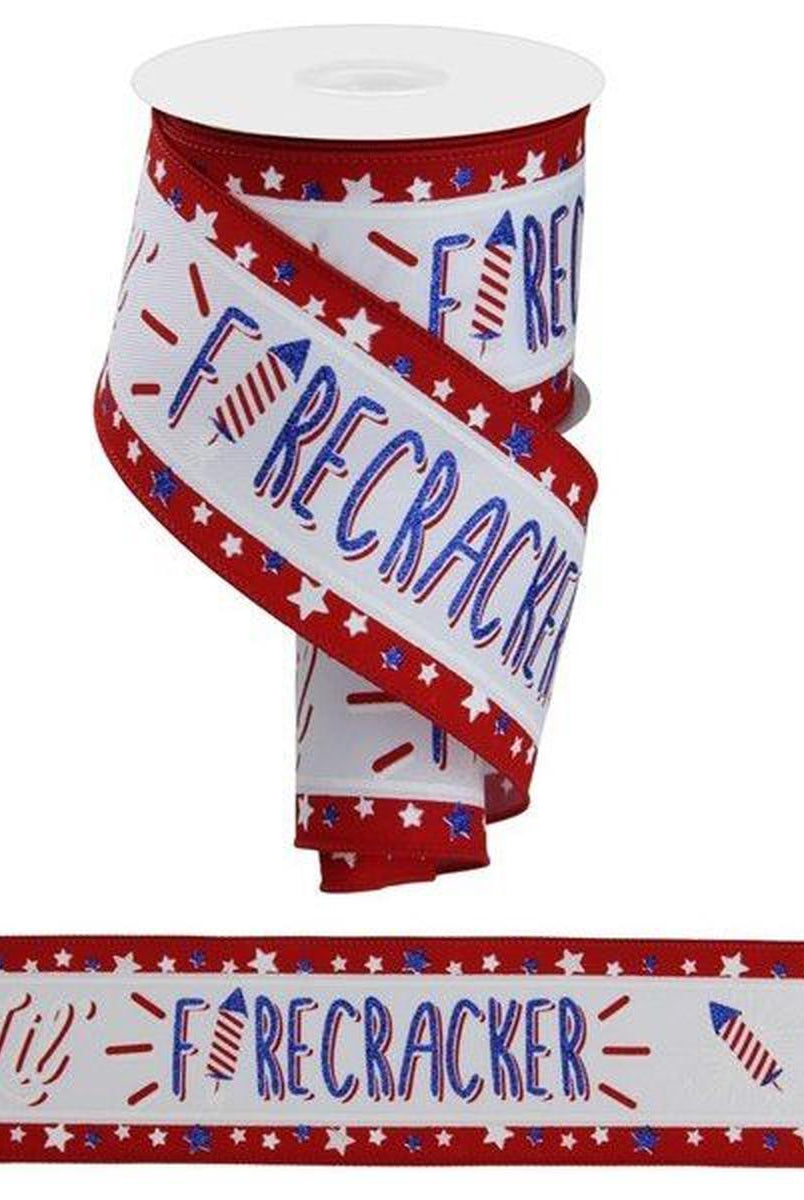Shop For 2.5" Lil Firecracker Patriotic Ribbon: White (10 Yards)
