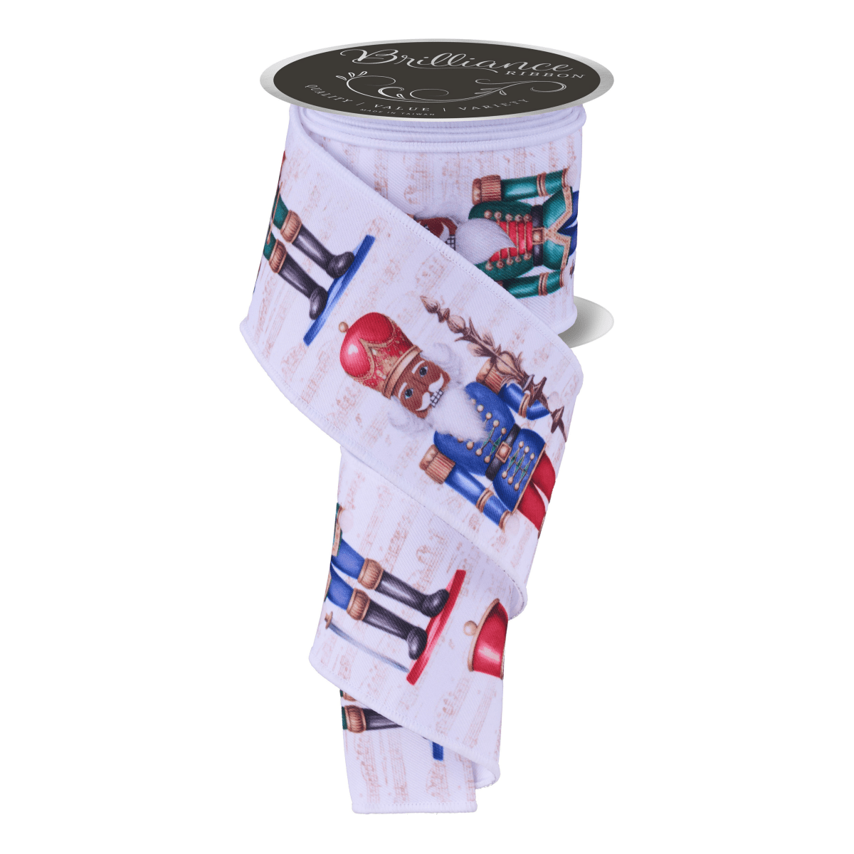Shop For 2.5" LS Nutcracker Ribbon: White (10 Yards)