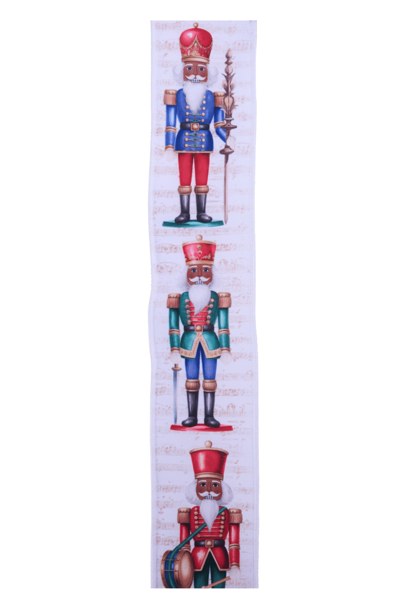 Shop For 2.5" LS Nutcracker Ribbon: White (10 Yards)